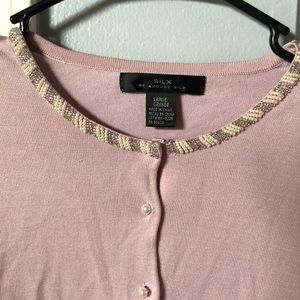 Pink cardigan